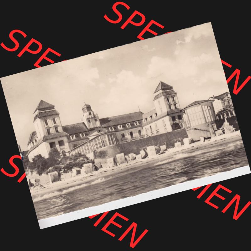 Alte Ansichtskarte DDR Bezirk Rostock, Kreis Rügen, Ostseebad Binz, Ostseebad Binz auf Rügen, Kurhaus. Ansichtskarte bzw. Postkarte in s/w - schwarzweiß... Sammlung