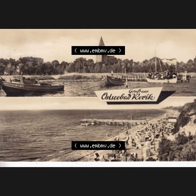Ansichtskarte DDR Bezirk Rostock, Kreis Bad Doberan, Ostseebad, Stadt Rerik in s/w / schwarzweiß 195x, Gruß aus Ostseebad Rerik. Ansichtskarte bzw.... Sammlung