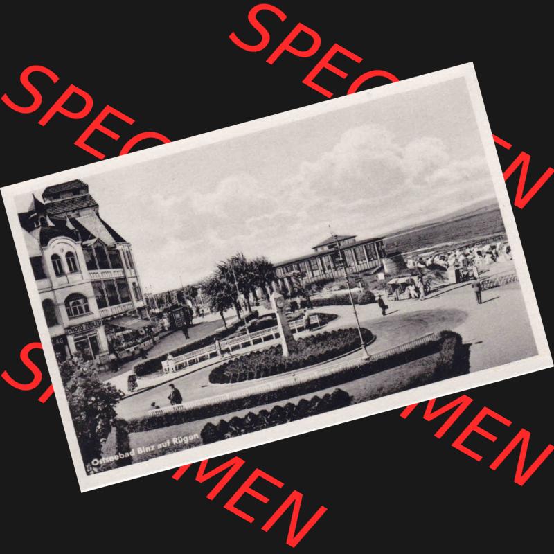 Alte Ansichtskarte DDR Bezirk Rostock, Kreis Rügen, Ostseebad Binz, Ostseebad Binz auf Rügen, Gertud Bauer Buchhandlung Binz-Rügen. Ansichtskarte bzw.... Sammlung