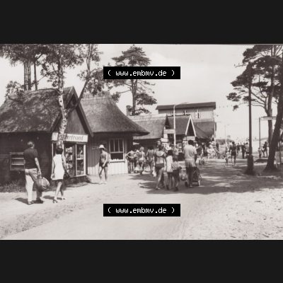 Ansichtskarte DDR Bezirk Rostock, Kreis Ribnitz-Damgarten Ostseebad Prerow Bildpostkarte in s/w - schwarzweiß Weg zum Strand in Prerow. Ansichtskarte bzw. Postkarte in s/w... Sammlung