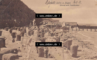 Ansichtskarte bzw. Postkarte in s/w - schwarzweiß aus DDR-Zeiten, Bezirk Rostock, Insel Rügen, Ostseebad Sellin der DDR Sammlung