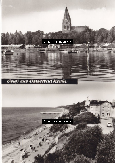 Ansichtskarte bzw. Postkarte in s/w - schwarzweiß aus DDR-Zeiten, Bezirk Rostock, Kreis Bad Doberan, Ostseebad Rerik der DDR Sammlung