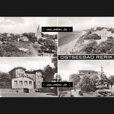 Ansichtskarte DDR Bezirk Rostock, Kreis Bad Doberan, Ostseebad, Stadt Rerik in s/w / schwarzweiß 1961, in DDR gelaufen. Ansichtskarte bzw. Postkarte... Sammlung