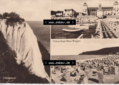 Ansichtskarte bzw. Postkarte in s/w - schwarzweiß aus DDR-Zeiten, Bezirk Rostock, Kreis Rügen Ostseebad Binz, eine Binzer DDR-Sammlung Sammlung