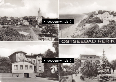 Ansichtskarte bzw. Postkarte in s/w - schwarzweiß aus DDR-Zeiten, Bezirk Rostock, Kreis Bad Doberan, Ostseebad Rerik der DDR Sammlung