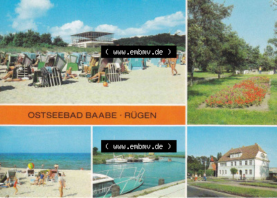 Ansichtskarte bzw. Postkarte in Farbe aus DDR-Zeiten, Bezirk Rostock, Insel Rügen allgemein der DDR Sammlung