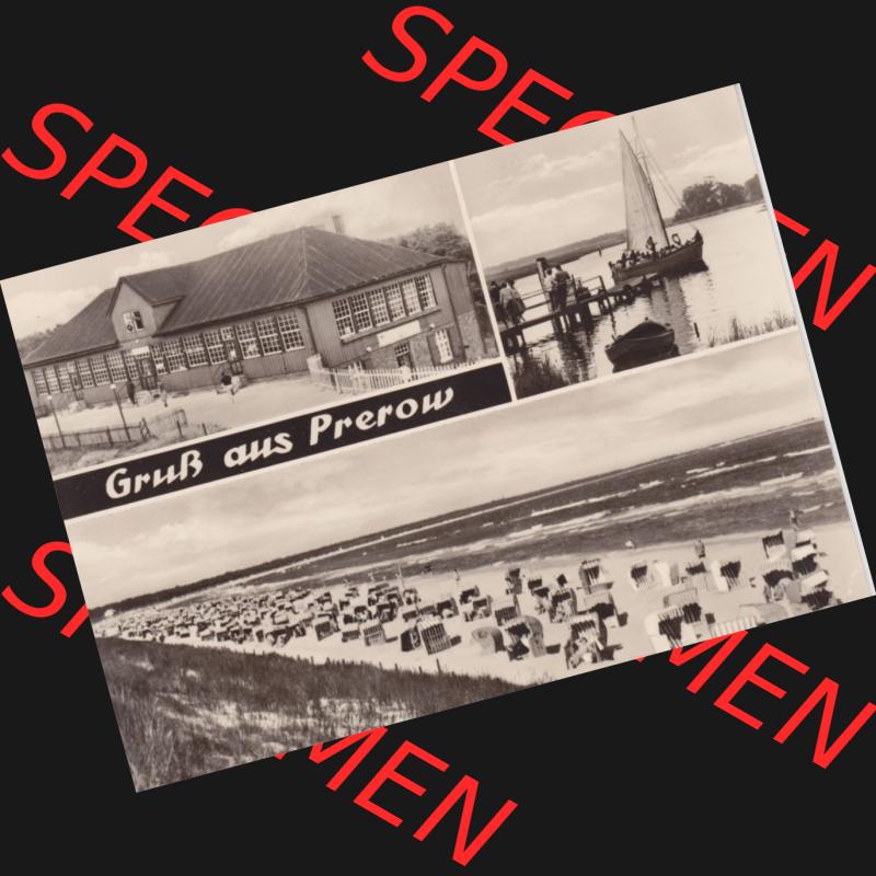 Ansichtskarte DDR Bezirk Rostock, Kreis Ribnitz-Damgarten Ostseebad Prerow Bildpostkarte in s/w - schwarzweiß Gruß aus Prerow. Ansichtskarte bzw. Postkarte in s/w... Sammlung