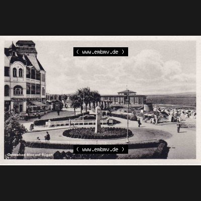 Alte Ansichtskarte DDR Bezirk Rostock, Kreis Rügen, Ostseebad Binz, Ostseebad Binz auf Rügen, Gertud Bauer Buchhandlung Binz-Rügen. Ansichtskarte bzw.... Sammlung