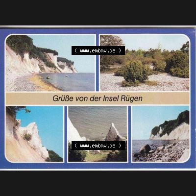Ansichtskarte DDR Bezirk Rostock, Kreis Rügen, Insel Rügen allgemein, in Farbe - Color DDR, Grüße von der Insel Rügen. Ansichtskarte bzw.... Sammlung