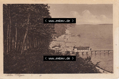 Ansichtskarte bzw. Postkarte in s/w - schwarzweiß aus DDR-Zeiten, Bezirk Rostock, Insel Rügen, Ostseebad Sellin der DDR Sammlung