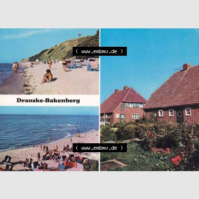 Ansichtskarte DDR Bezirk Rostock, Kreis Rügen, Insel Rügen allgemein, in Farbe - Color DDR Postkarte Dranske-Bakenberg. Ansichtskarte bzw. Postkarte in Farbe aus... Sammlung