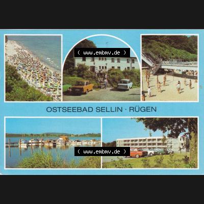 Ansichtskarte DDR Bezirk Rostock, Kreis Rügen, Ostseebad Sellin Ostseebad Sellin. Ansichtskarte bzw. Postkarte in Farbe aus DDR-Zeiten der Deutschen Demokratischen Republik... Sammlung