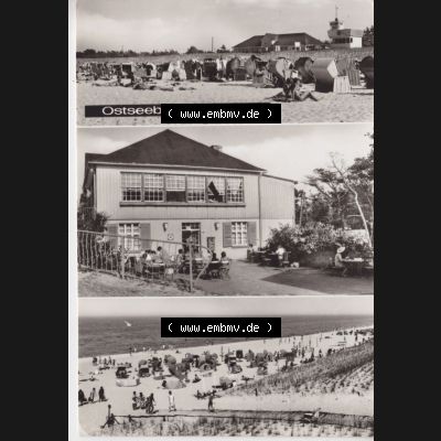 Ansichtskarte DDR Bezirk Rostock, Kreis Ribnitz-Damgarten Ostseebad Prerow Bildpostkarte in s/w - schwarzweiß Ostseebad Prerow Mehrbildkarte Hochformat. Ansichtskarte bzw.... Sammlung