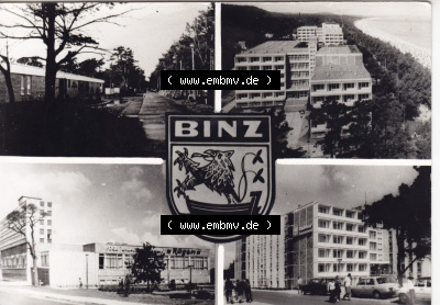 Ansichtskarte bzw. Postkarte in s/w - schwarzweiß aus DDR-Zeiten, Bezirk Rostock, Kreis Rügen Ostseebad Binz, eine Binzer DDR-Sammlung Sammlung