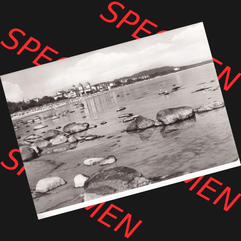 Alte Ansichtskarte DDR Bezirk Rostock, Kreis Rügen, Ostseebad Binz, Ostseebad Binz (Rügen), Südöstliche Bucht. Ansichtskarte bzw. Postkarte... Sammlung