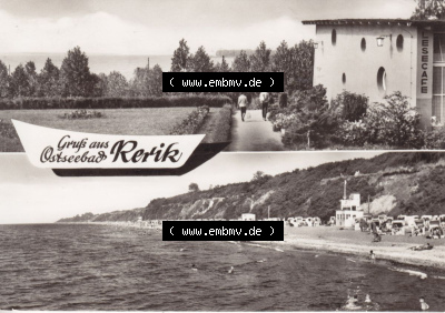 Ansichtskarte bzw. Postkarte in s/w - schwarzweiß aus DDR-Zeiten, Bezirk Rostock, Kreis Bad Doberan, Ostseebad Rerik der DDR Sammlung