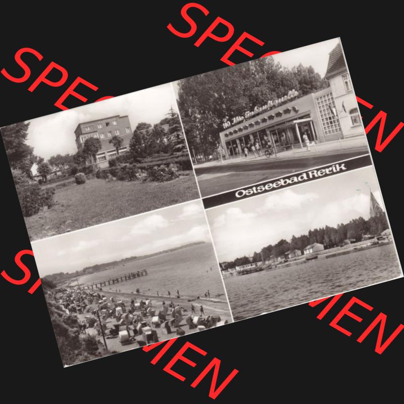 Ansichtskarte DDR Bezirk Rostock, Kreis Bad Doberan, Ostseebad, Stadt Rerik in s/w / schwarzweiß 1973, Ostseebad Rerik, Planet Verlag Berlin. Ansichtskarte... Sammlung