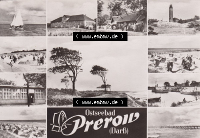 Ansichtskarte bzw. Postkarte in s/w - schwarzweiß aus DDR-Zeiten, Bezirk Rostock, Kreis Ribnitz-Damgarten Ostseebad Prerow der... Sammlung