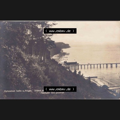 Ansichtskarte DDR Bezirk Rostock, Kreis Rügen, Ostseebad Sellin Postkarte in s/w schwarzweiß Ostseebad Sellin auf Rügen, Strand und Bäder 1927. Ansichtskarte... Sammlung