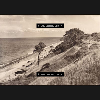 Ansichtskarte DDR Bezirk Rostock, Kreis Bad Doberan, Ostseebad, Stadt Rerik in s/w / schwarzweiß 1971, Strand am Zeltplatz. Ansichtskarte bzw. Postkarte... Sammlung
