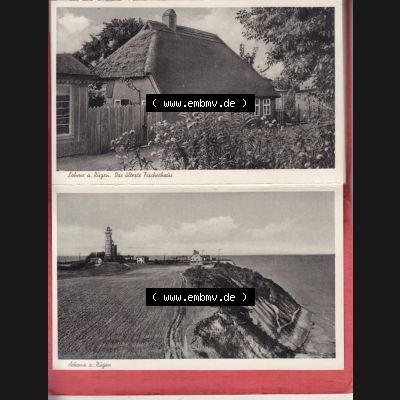 Ansichtskarten DDR Ostseebad Lohme, Ansichtskartenmappe mit unbekannten Alter, Verlag Julius Simonsen, Oldenburg i. Holstein Lohme a. Rügen Das älteste Fischerhaus,... Sammlung