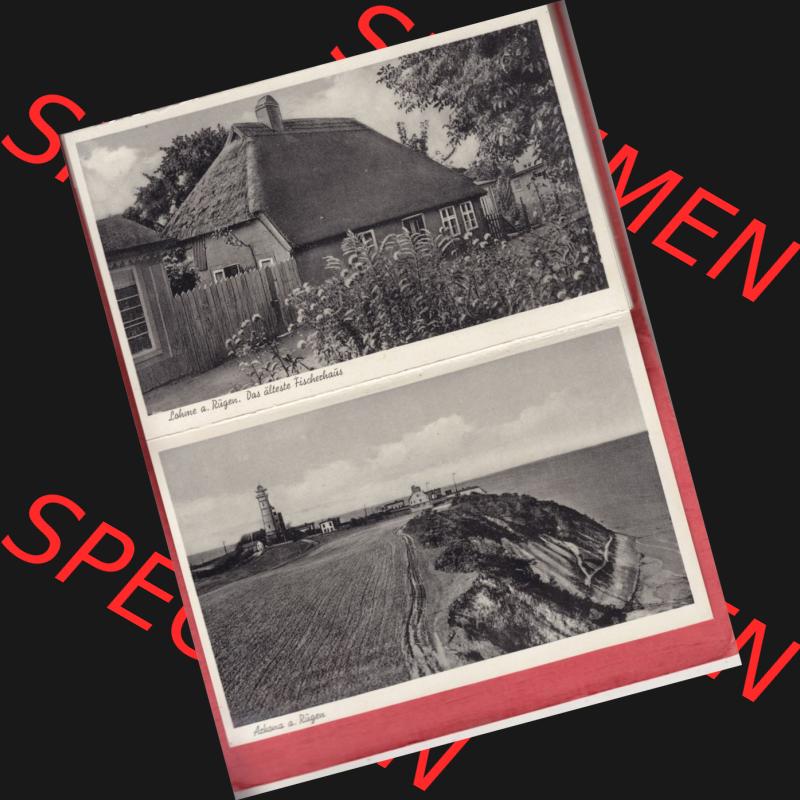 Ansichtskarten DDR Ostseebad Lohme, Ansichtskartenmappe mit unbekannten Alter, Verlag Julius Simonsen, Oldenburg i. Holstein Lohme a. Rügen Das älteste Fischerhaus,... Sammlung