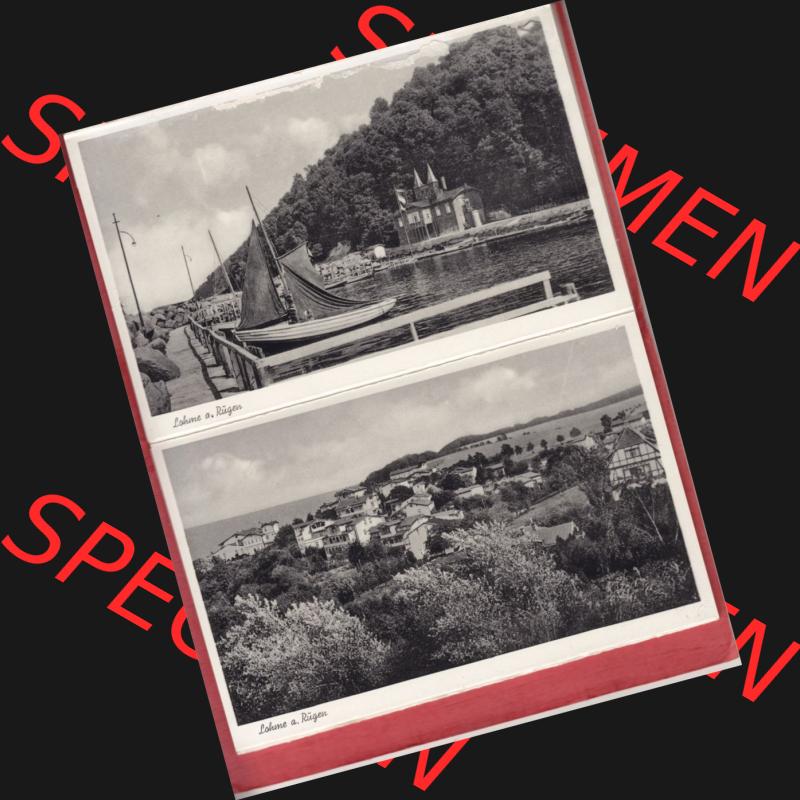 Ansichtskarten DDR Ostseebad Lohme, Ansichtskartenmappe mit unbekannten Alter, Verlag Julius Simonsen, Oldenburg i. Holstein Lohme a. Rügen Ansichtskarte 7 und 8 von... Sammlung