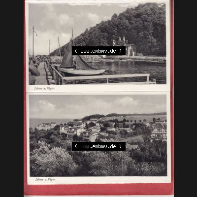 Ansichtskarten DDR Ostseebad Lohme, Ansichtskartenmappe mit unbekannten Alter, Verlag Julius Simonsen, Oldenburg i. Holstein Lohme a. Rügen Ansichtskarte 7 und 8 von... Sammlung