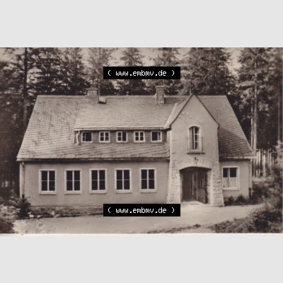 Fotos DDR, Bezirk Karl-Marx-Stadt, Ehrenfriedersdorf im Erzgebirge 1969, Jugendherberge an den Greifensteinen. Fotos vom Verlag Erhard Neubert KG zu DDR-Zeiten 1969. Fotos... Sammlung