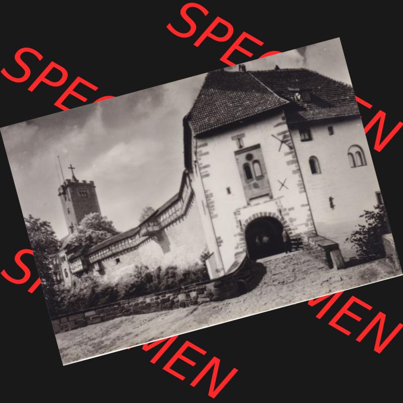 Fotos DDR, Bezirk Erfurt, Kreis Eisenach, Stadt Eisenach, Burg Wartburg mit 10 Foto-Ansichten-Mappe 1973 Eingang (1). Fotos aus DDR-Zeiten Bezirk Erfurt der Deutschen... Sammlung
