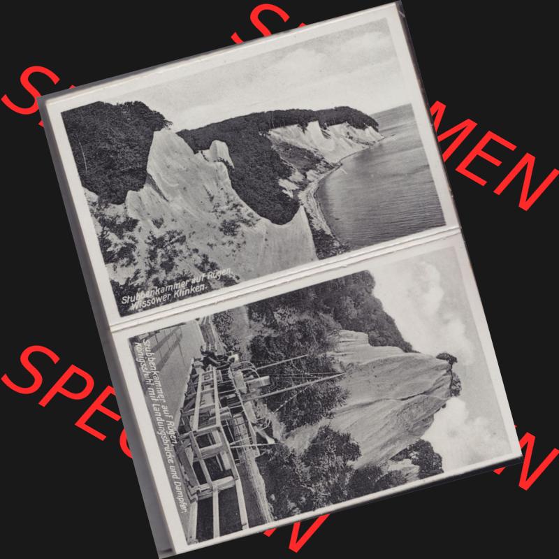 Fotos DDR Bezirk Rostock, Kreis Rügen, Insel Rügen Stubbenkammer, Leporello, 12 Originalaufnahmen, Verlag Hermann Marre, Kunstverlag Berlin W 30, Wissower... Sammlung