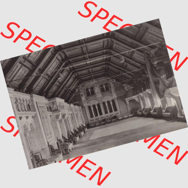 Fotos DDR, Bezirk Erfurt, Kreis Eisenach, Stadt Eisenach, Burg Wartburg mit 10 Foto-Ansichten-Mappe 1973 Festsaal des Palas (1). Fotos aus DDR-Zeiten Bezirk Erfurt... Sammlung