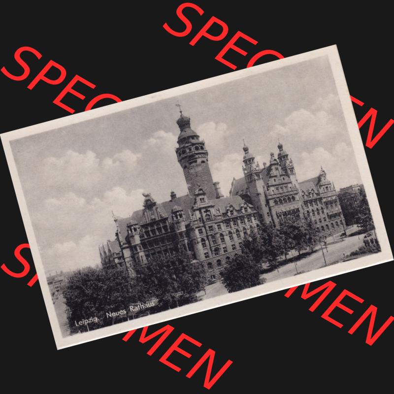Ansichtskarten DDR Bezirk Leipzig, Leipzig Stadt in s/w - schwarzweiß, Neues Rathaus DTVL A 242-55. Ansichtskarte bzw. Postkarte aus DDR-Zeiten Bezirk Leipzig der Deutschen... Sammlung