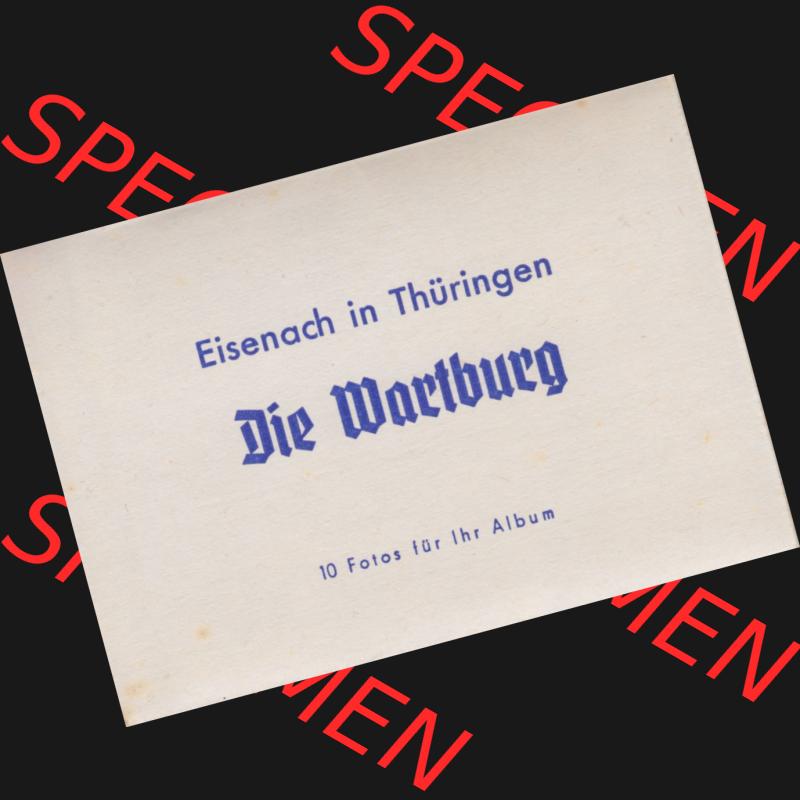 Fotos DDR, Bezirk Erfurt, Kreis Eisenach, Stadt Eisenach, Burg Wartburg mit 10 Foto-Ansichten-Mappe 1973 Die Wartburg in Eisenach Thüringen (1). Fotos aus... Sammlung