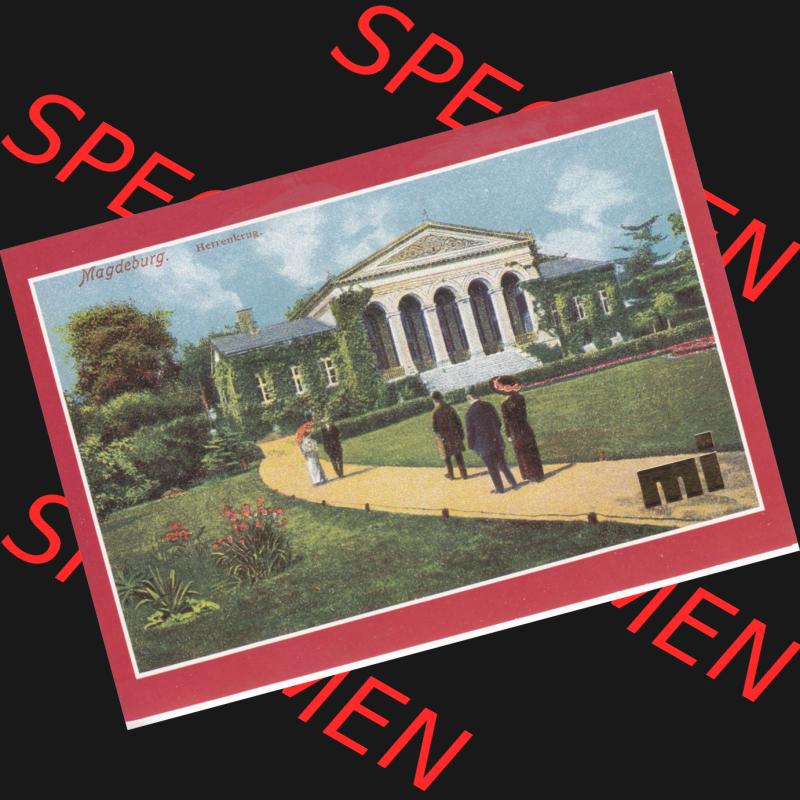 Ansichtskarten DDR Stadt Magdeburg in Farbe, Stadt im Bezirk Magdeburg 04. Partie im Herrenkrug-Park mit Gesellschaftshaus A1-III-28-13 - So 1675-4. Ansichtskarte bzw. Postkarte... Sammlung