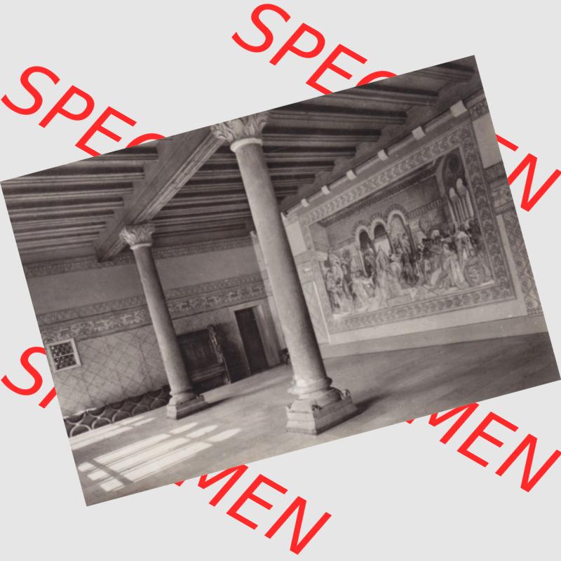 Fotos DDR, Bezirk Erfurt, Kreis Eisenach, Stadt Eisenach, Burg Wartburg mit 10 Foto-Ansichten-Mappe 1973 Sängersaal (1). Fotos aus DDR-Zeiten Bezirk Erfurt... Sammlung