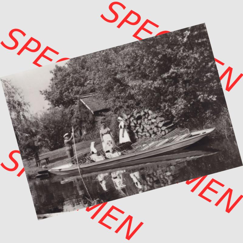 Fotos DDR Bezirk Cottbus, Kreis Lübben, Spreewald 1980, Foto-Mappe mit 10 Ansichten vom Spreewald 1980 We Blotach (0007) - Fotos DDR Bezirk Cottbus, Kreis Lübben,... Sammlung