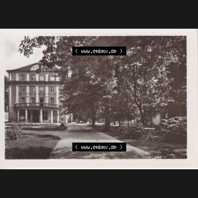 Fotos der DDR Bezirk Suhl, Kreis Bad Salzungen, Stadt Bad Liebenstein, Ansichten Mappe vom Verlag Erhard Neubert, Karl-Marx-Stadt, 1954 Bad Liebenstein, Kurhaus (1).... Sammlung