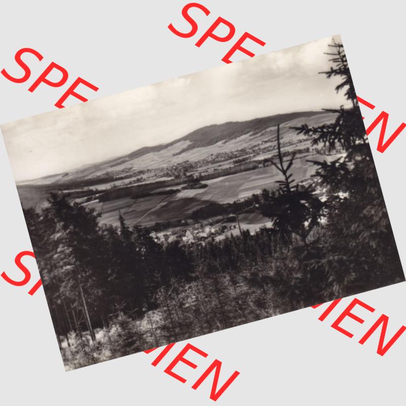 Fotos DDR Bezirk Dresden, Kreis Bautzen, Schirgiswalde, 10 echte Hochglanz-Fotos, Verlag Brück und Sohn 825 Meißen Blick vom Kölberstein auf Wilthen mit Mönchswalder... Sammlung