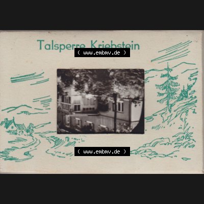 Fotos DDR, Bezirk Karl-Marx-Stadt, Kreis Hainichen, Talsperre Kriebstein 1971 aus Foto-Mappe vom Verlag Erhard Neubert KG Umschlag Umverpackung Talsperre Kriebstein. Fotos aus... Sammlung