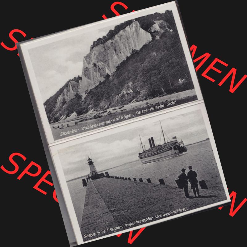Fotos DDR Bezirk Rostock, Kreis Rügen, Insel Rügen Stubbenkammer, Leporello, 12 Originalaufnahmen, Verlag Hermann Marre, Kunstverlag Berlin W 30, Stubbenkammer,... Sammlung