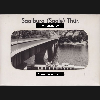 Fotos DDR Bezirk Gera, Kreis Schleiz, Stadt Saalburg-Ebersdorf, Ortsteil Saalburg 1968, 10 Dick-Fotos vom Dick-Foto-Verlag Erlbach i. V., Foto-Mappe Saalburg... Sammlung