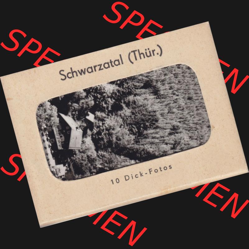 Fotos DDR Bezirk Suhl, Kreis Neuhaus, Schwarzatal in Thüringen der DDR, 10 Dick-Fotos, Dick-Foto-Verlag, Erlbach I. V. III/23/24, III 23 6... Sammlung