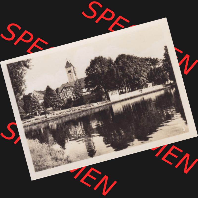 DDR Bezirk Gera, Landkreis Jena, Luftkurort Bad Klosterlausnitz, 10 Echt-Foto-Handabzüge, Albert Krebs, Leipzig S3 3) Klosterteich mit Klosterkirche. Foto-Handabzüge... Sammlung