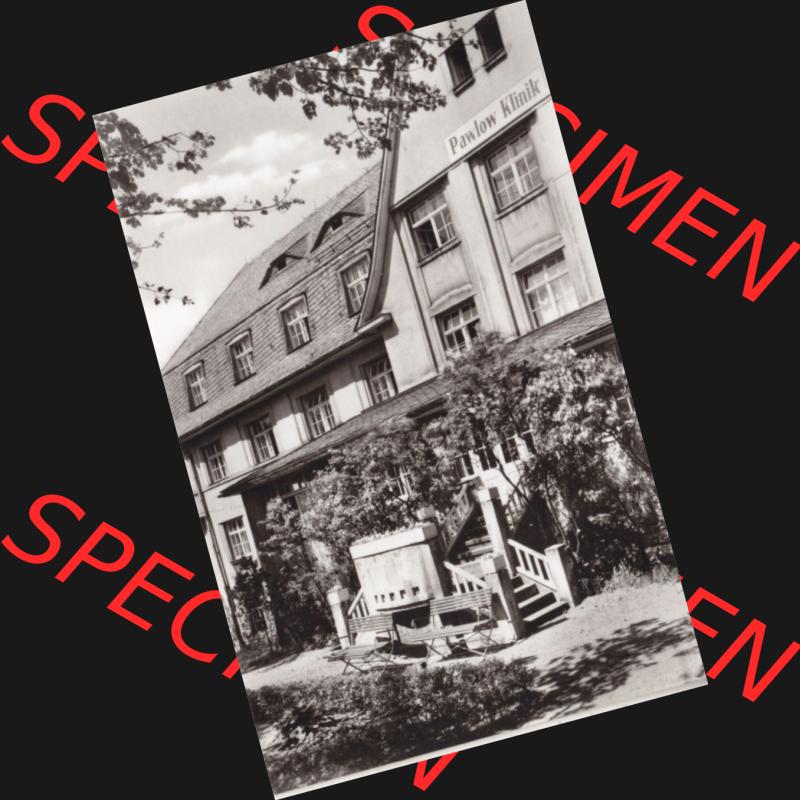 DDR Bezirk Karl-Marx-Stadt, Kreis Flöha, Stadt Augustusburg, VEB Verlag Bildpostkarten 901 Karl-Marx-Stadt, Augustusburg im Erzgebirge Pawlow-Klinik, Foto im Hochformat.... Sammlung