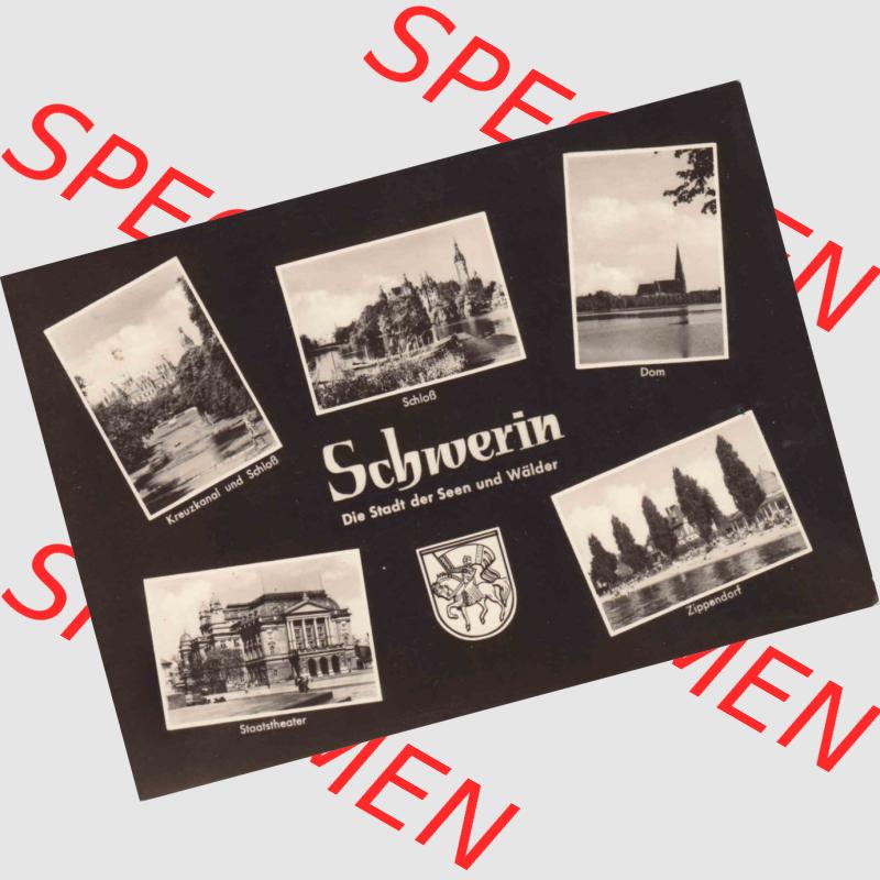 AK DDR, Bezirk Bezirk Schwerin, Kreis Güstrow, Stadt-Güstrow in sw - schwarzweiß DDR, Schwerin Die Stadt der Seen und Wälder (1) Sammlung