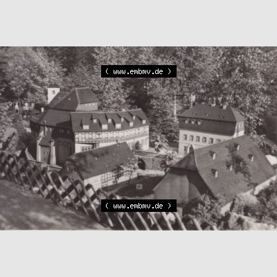 Fotos DDR, Bezirk Karl-Marx-Stadt, Kreis Flöha, Oederan/Sa. Klein-Erzgebirge 1975, 10 Fotobildchen, Schloss Rauenstein. Fotos aus DDR-Zeiten Bezirk... Sammlung