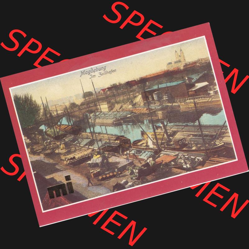 Ansichtskarten DDR Stadt Magdeburg in Farbe, Stadt im Bezirk Magdeburg 05. Zollhafen mit Blick zum Dom um 1908, A1-III-26-13 - So 1675-5. Ansichtskarte bzw. Postkarte aus... Sammlung
