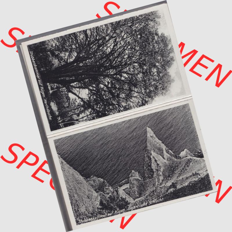 Fotos DDR Bezirk Rostock, Kreis Rügen, Insel Rügen Stubbenkammer, Leporello, 12 Originalaufnahmen, Verlag Hermann Marre, Kunstverlag Berlin W 30, Stubbenkammer... Sammlung