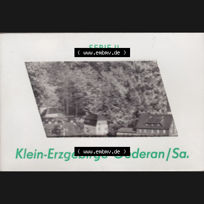 Fotos DDR, Bezirk Karl-Marx-Stadt, Kreis Flöha, Oederan/Sa. Klein-Erzgebirge 1975, 10 Fotobildchen, Klein-Erzgebirge Oederan Serie II.. Fotos... Sammlung
